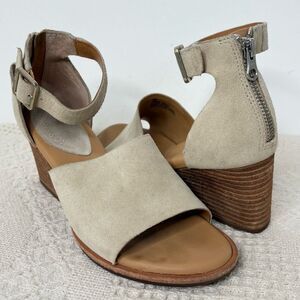 Kork-Ease Gazania Sandal Sand Natural Suede Chunky Heel